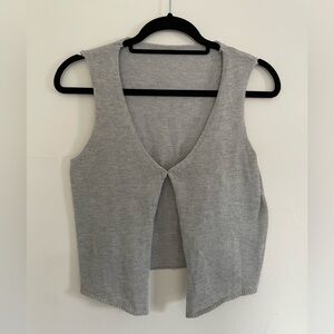 Grey Knit Vest